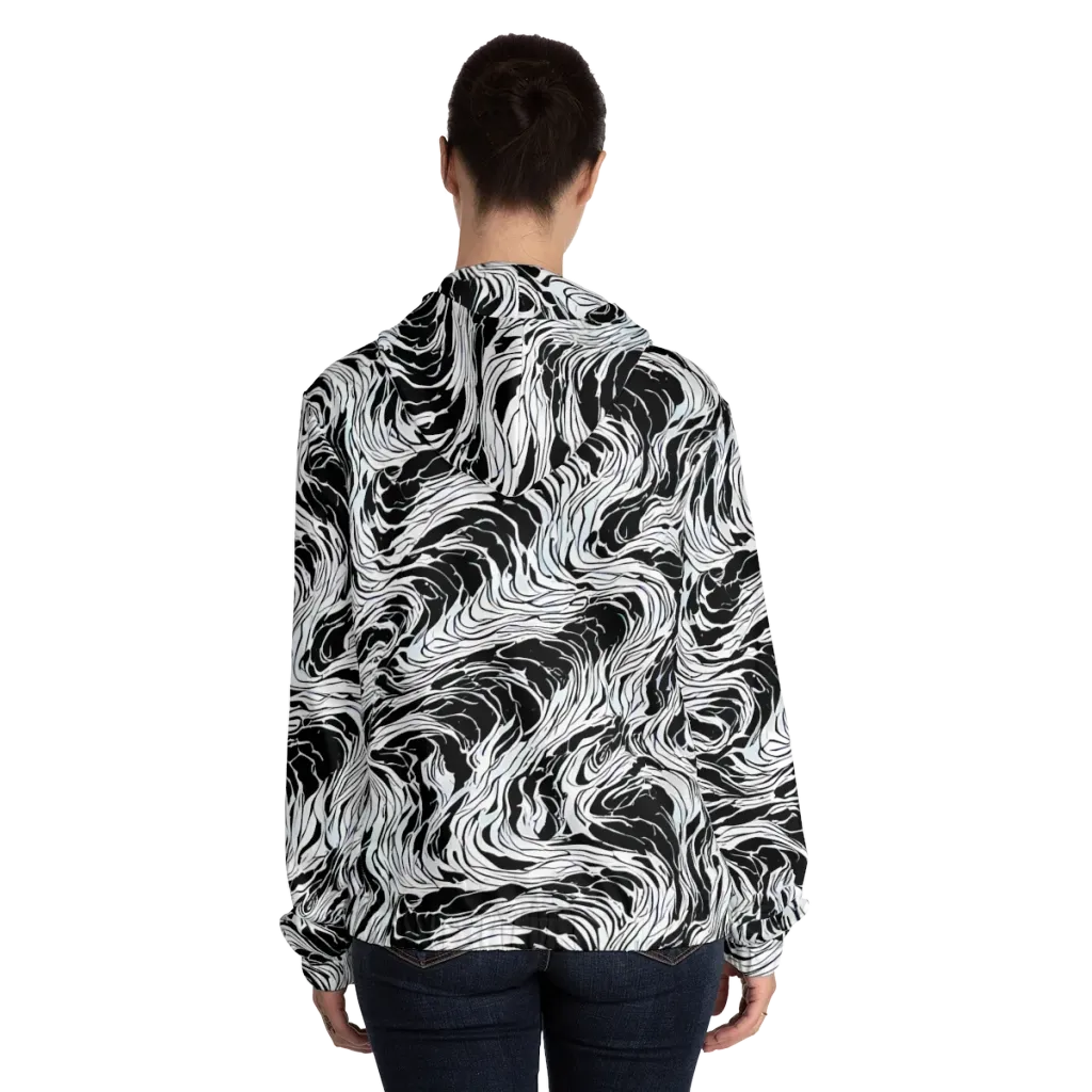 Eclipse Flow on Women's Full-Zip Hoodie — Back On Person