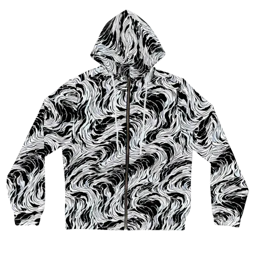 Eclipse Flow on a Women's Full-Zip Hoodie