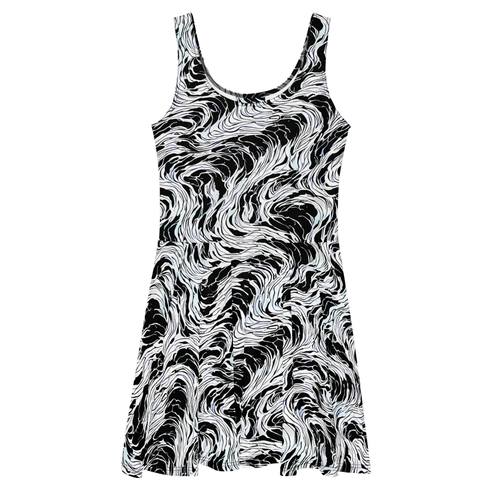 Eclipse Flow on Skater Dress — Front