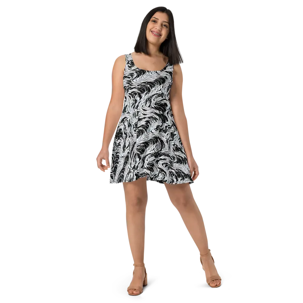 Eclipse Flow on Skater Dress — Front