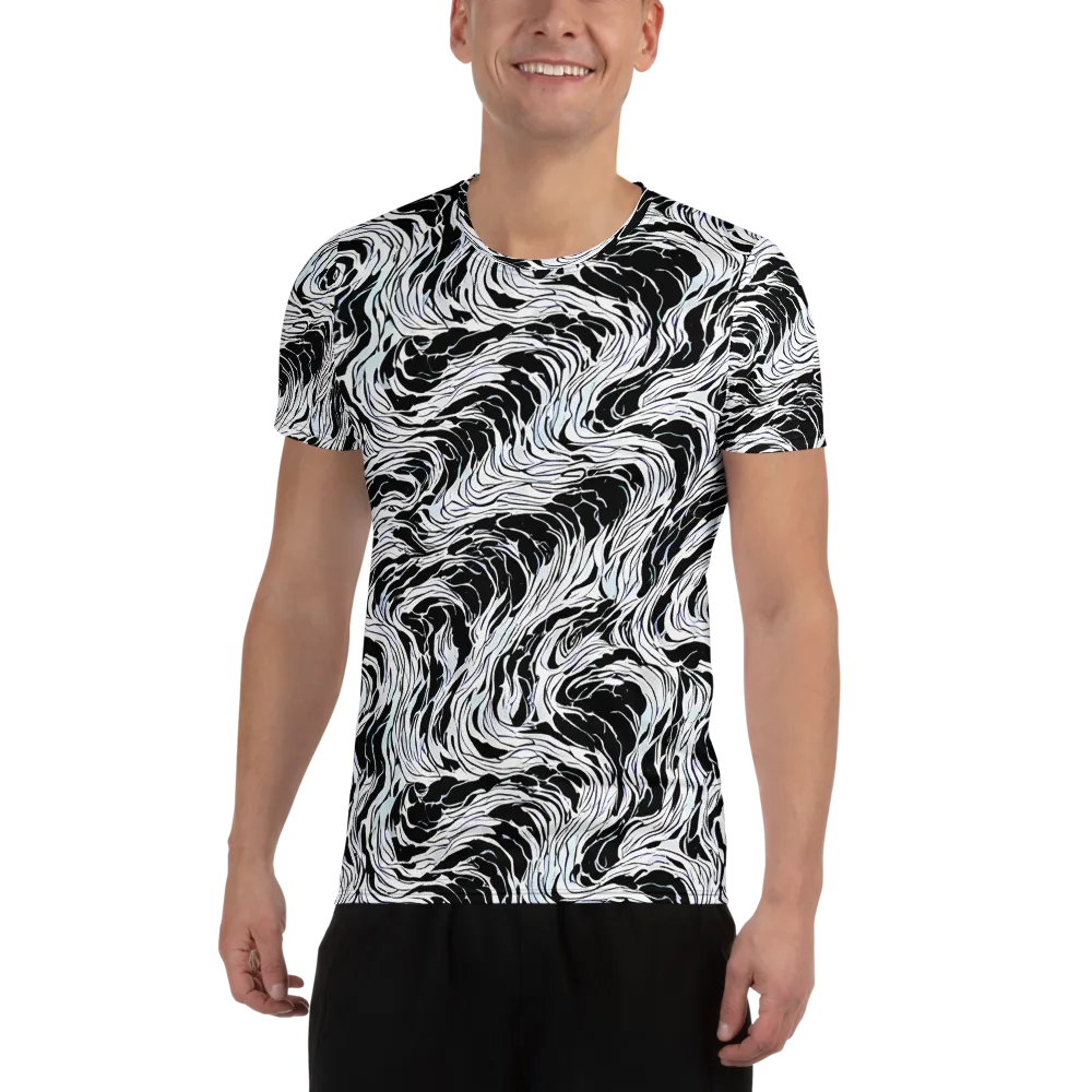 Eclipse Flow on Men's Athletic T-Shirt — Front