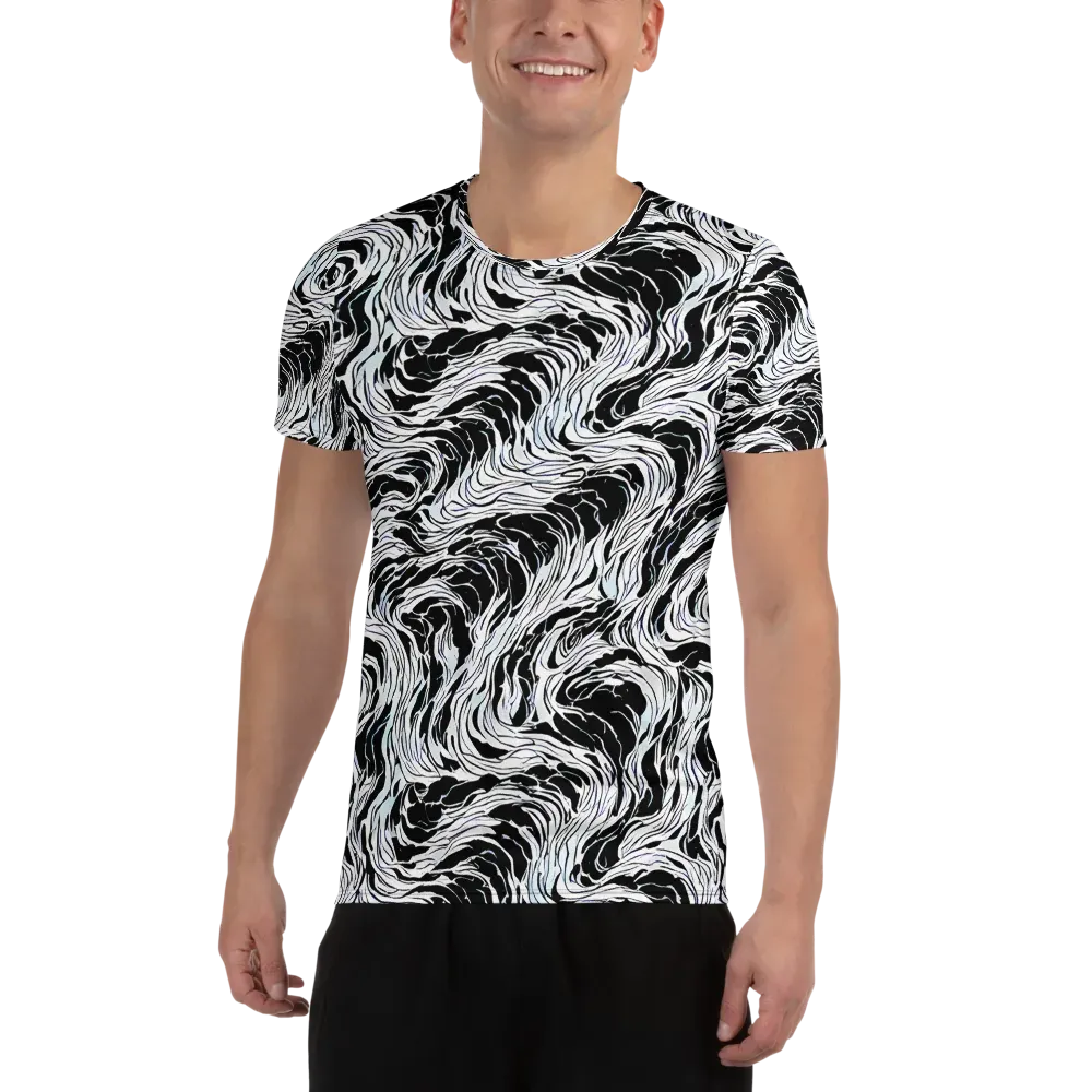 Eclipse Flow on Men's Athletic T-Shirt — Front