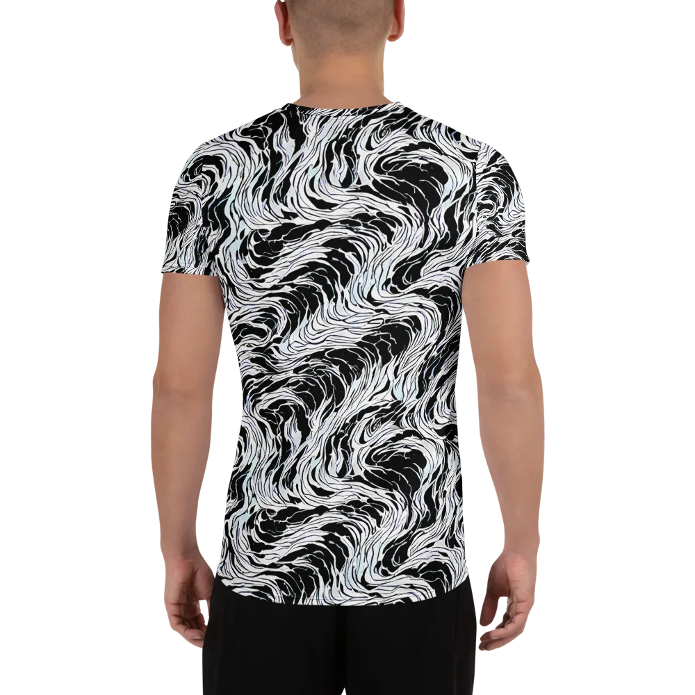 Eclipse Flow on Men's Athletic T-Shirt — Back