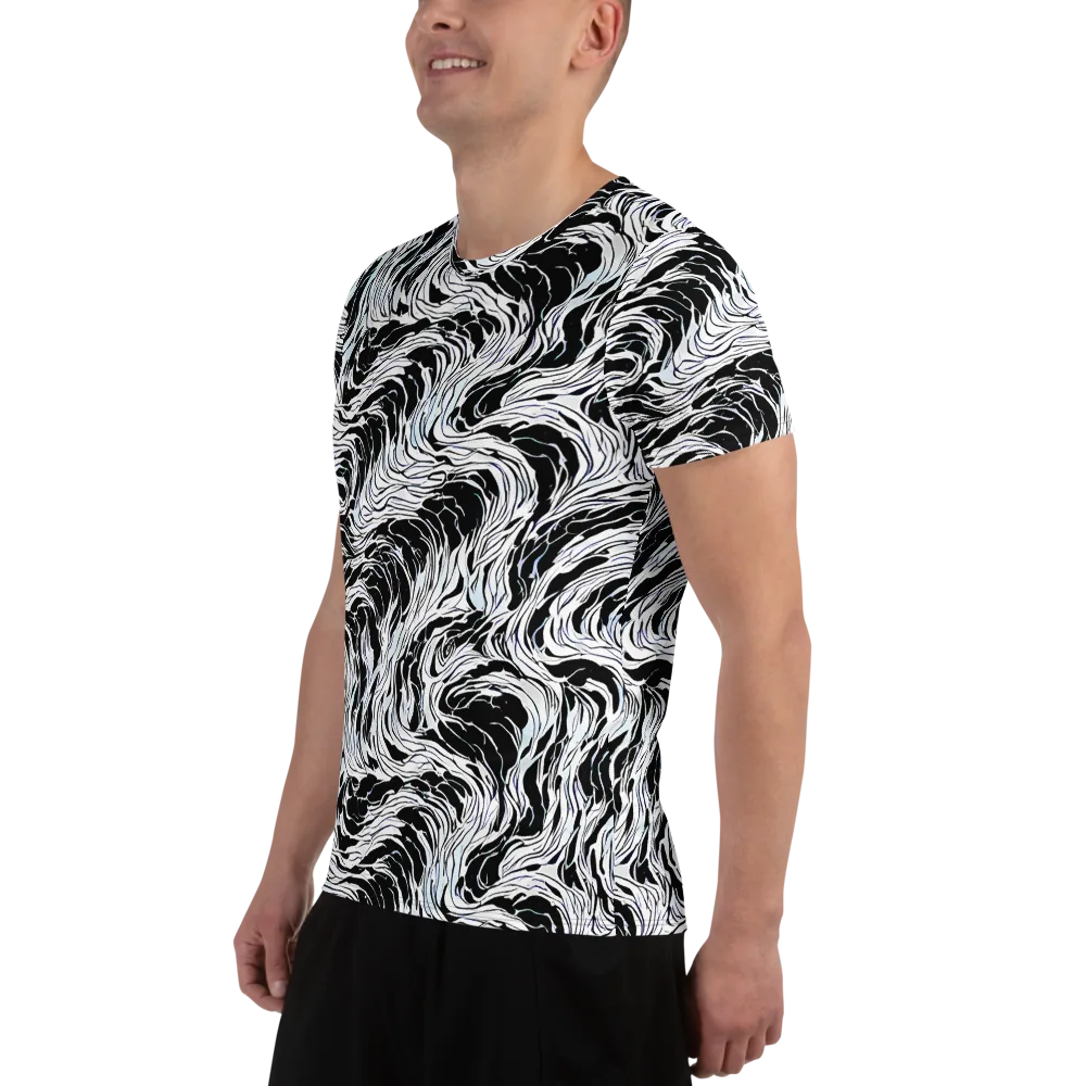 Eclipse Flow on Men's Athletic T-Shirt — Left