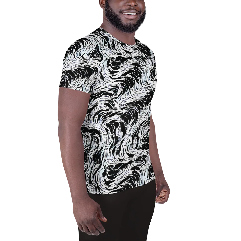 Eclipse Flow on Men's Athletic T-Shirt — Right