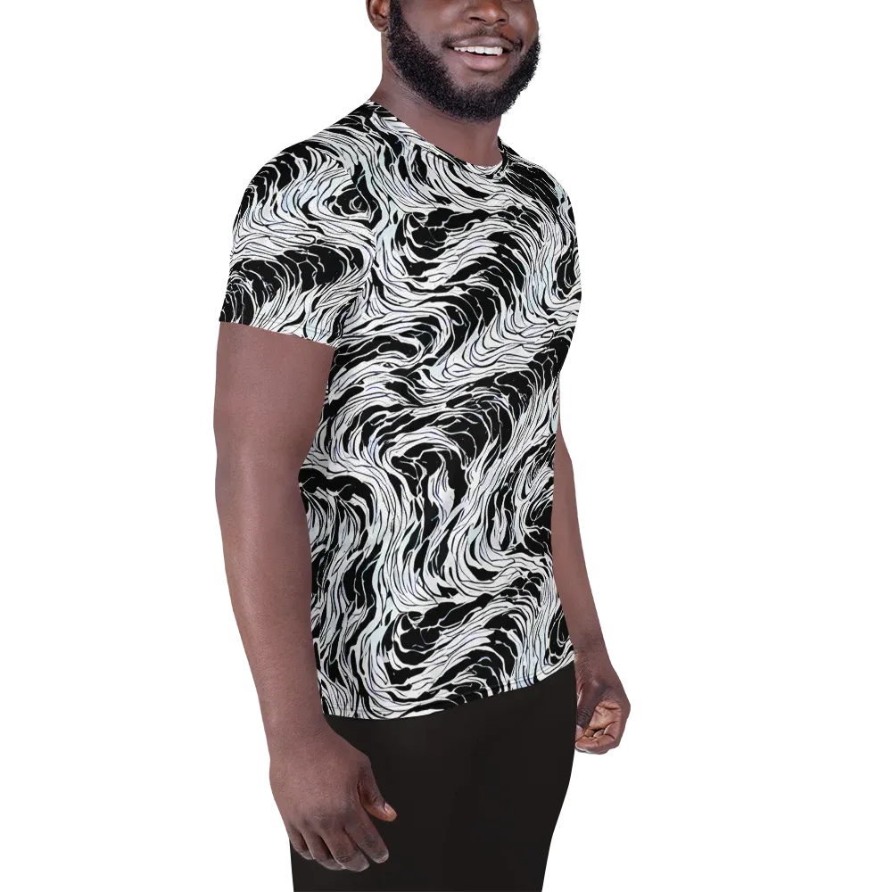Eclipse Flow on Men's Athletic T-Shirt — Right
