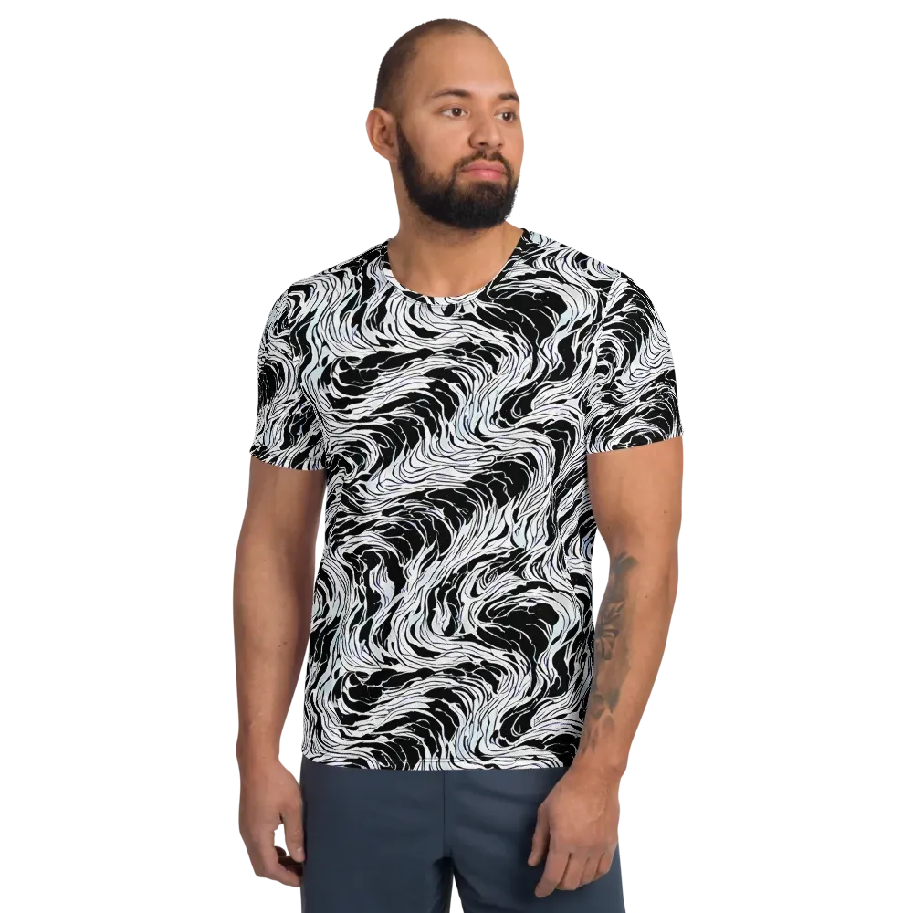 Eclipse Flow on Men's Athletic T-Shirt — Front