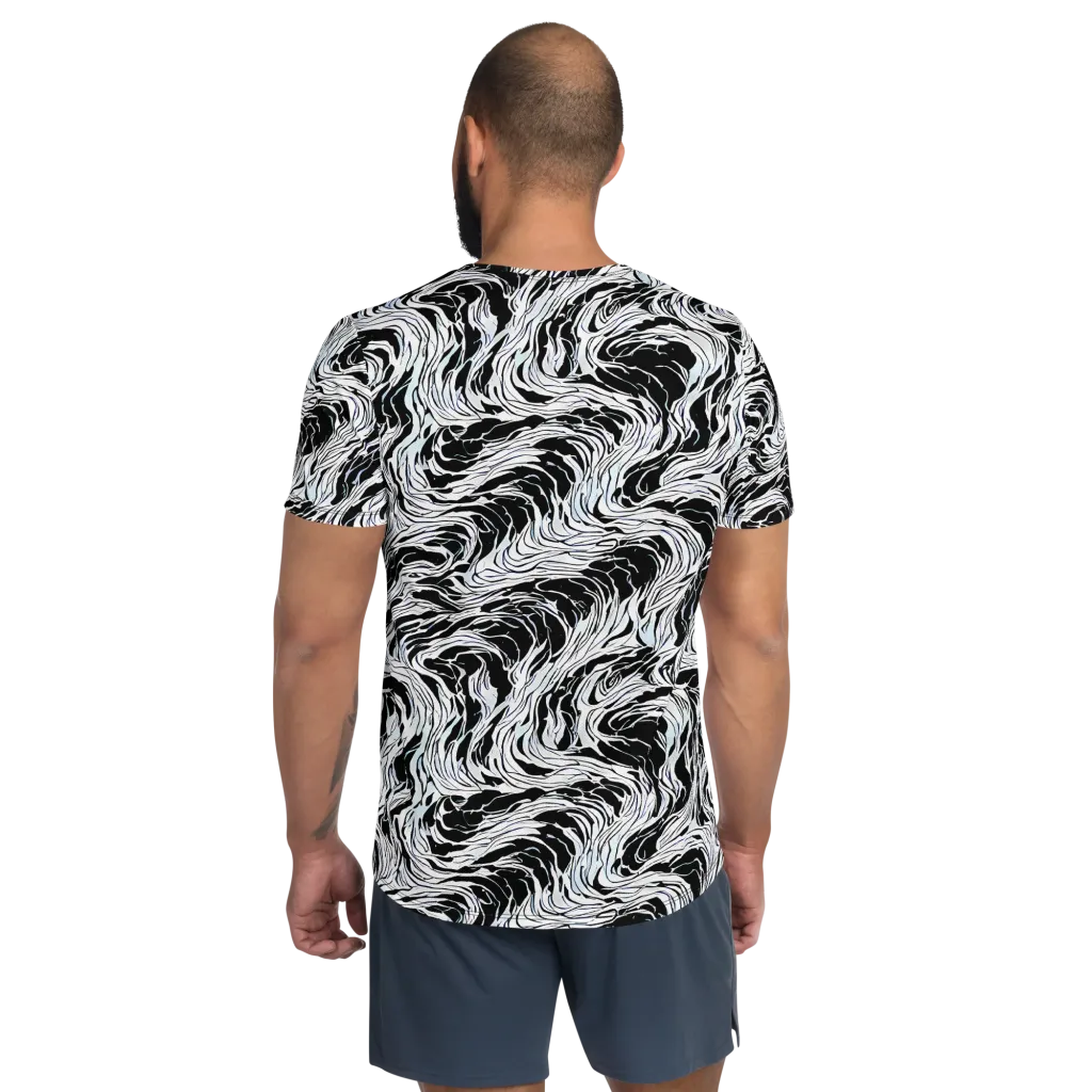 Eclipse Flow on Men's Athletic T-Shirt — Back