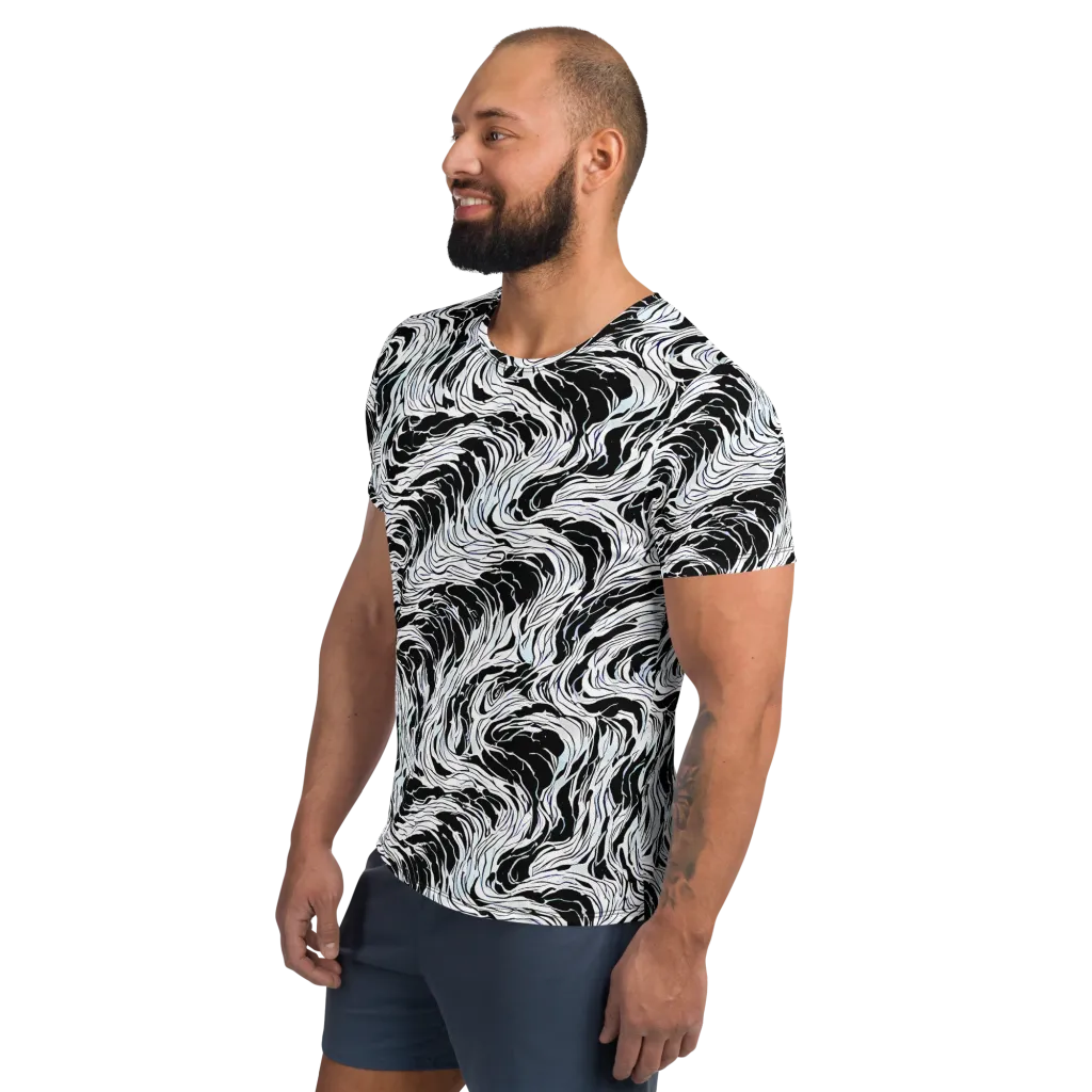 Eclipse Flow on Men's Athletic T-Shirt — Left