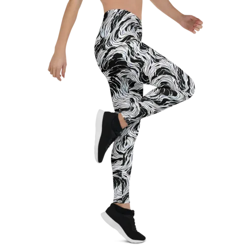 Eclipse Flow on a Leggings