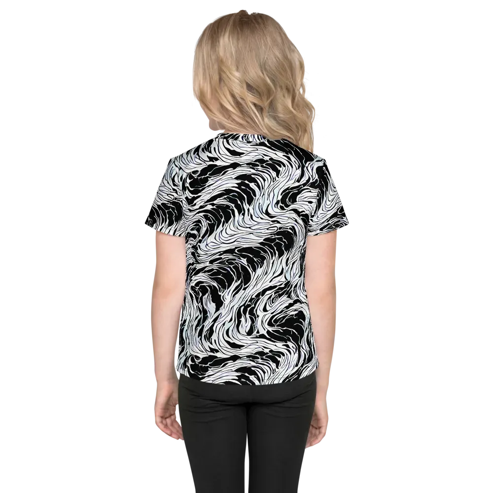 Eclipse Flow on Kids Crew Neck T-Shirt — Back