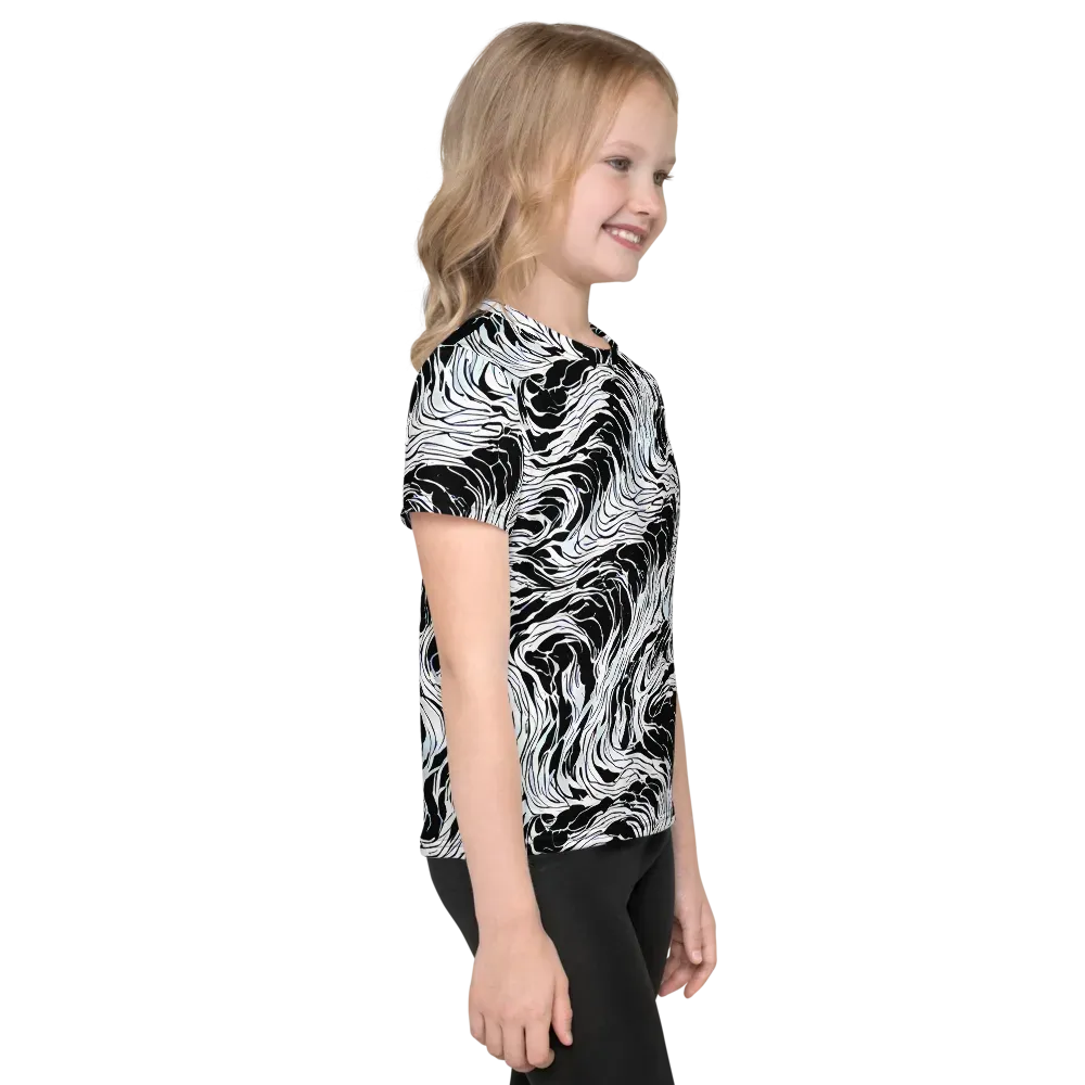 Eclipse Flow on Kids Crew Neck T-Shirt — Right