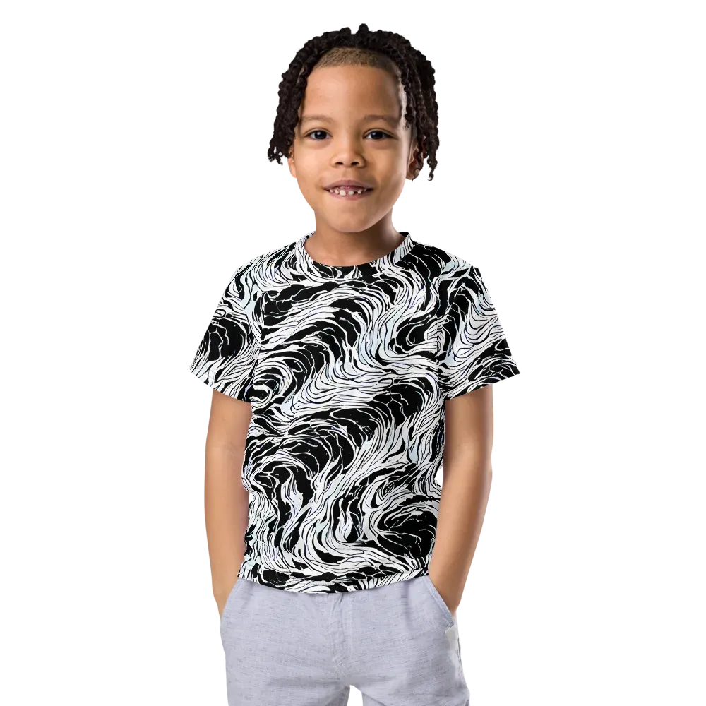 Eclipse Flow on Kids Crew Neck T-Shirt — Front