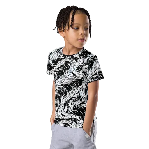 Eclipse Flow on a Kids Crew Neck T-Shirt
