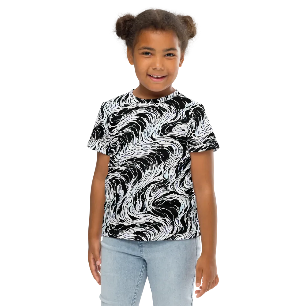 Eclipse Flow on Kids Crew Neck T-Shirt — Front