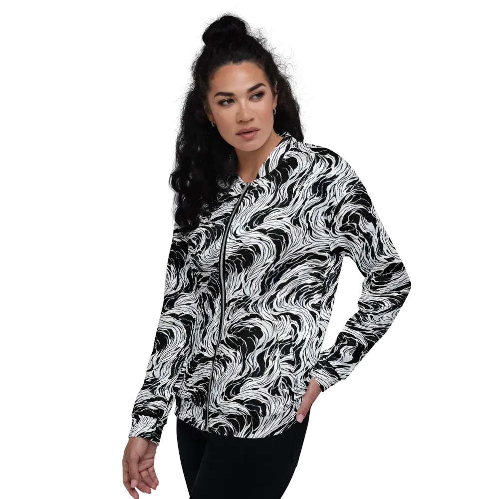 Eclipse Flow on Bomber Jacket — Left