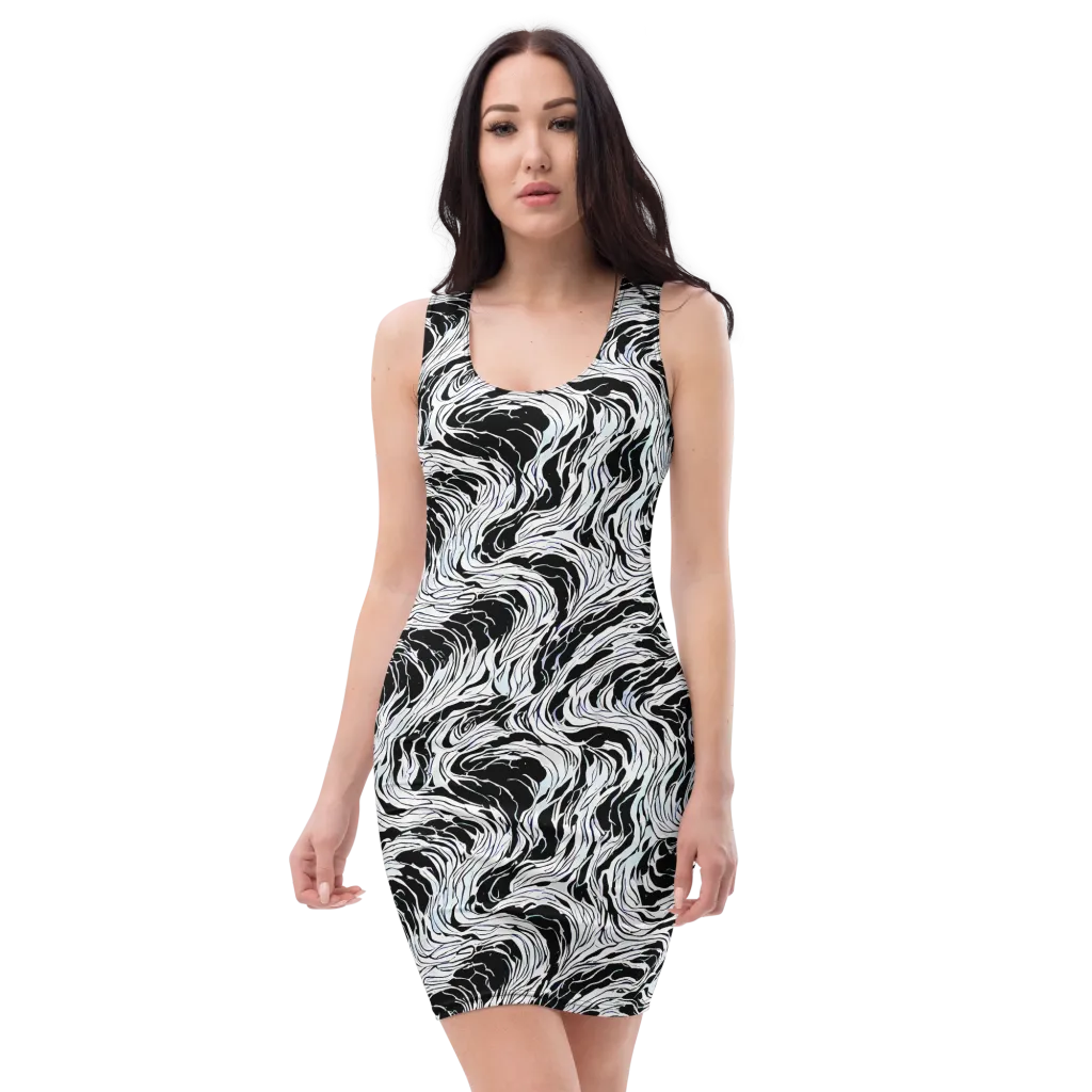 Eclipse Flow on Bodycon Dress — Front