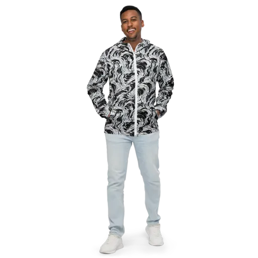 Eclipse Flow on a Men's Windbreaker