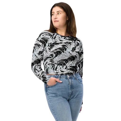 Eclipse Flow on a Long Sleeve Crop Top