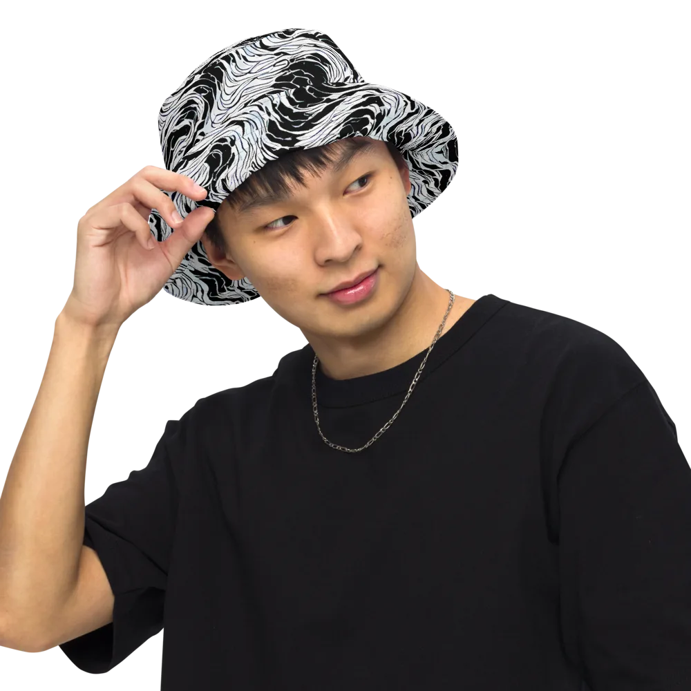 Eclipse Flow on Reversible Bucket Hat — Front Inside