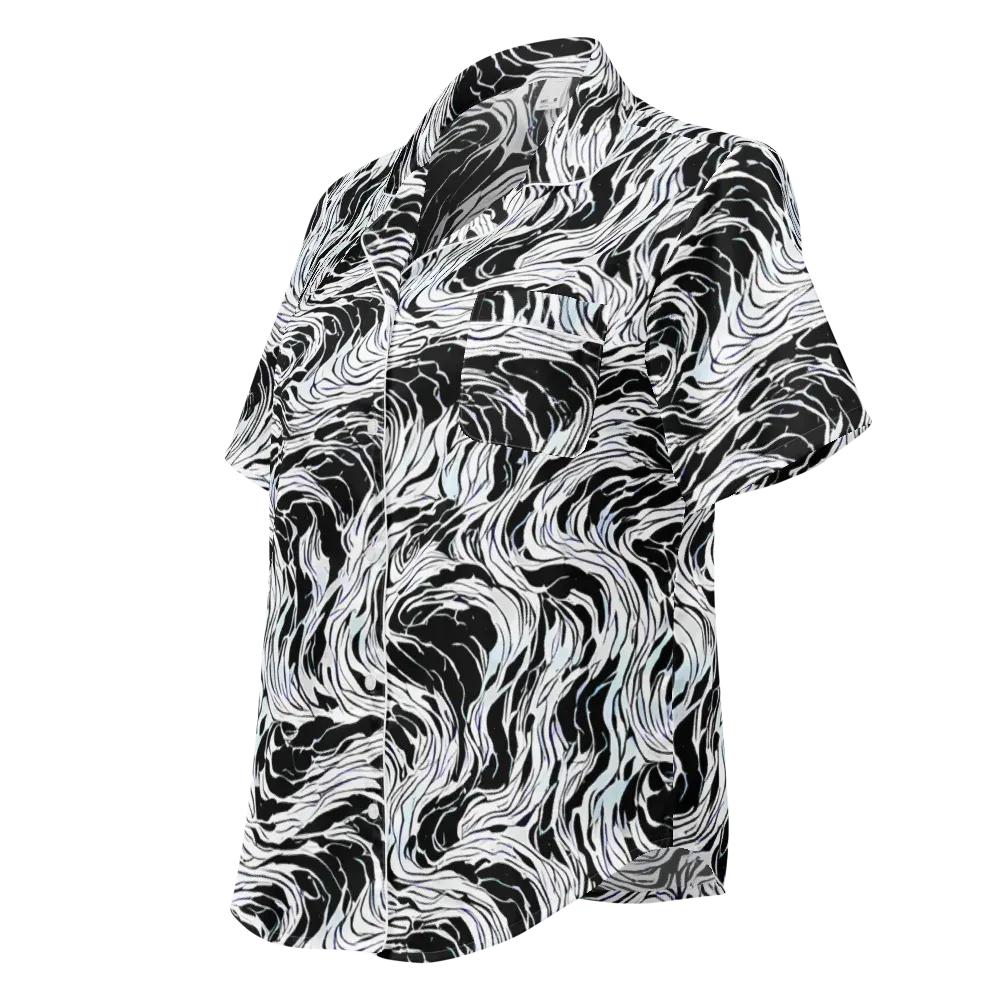 Eclipse Flow on Women's Short Sleeve Pajama Top — Left Front