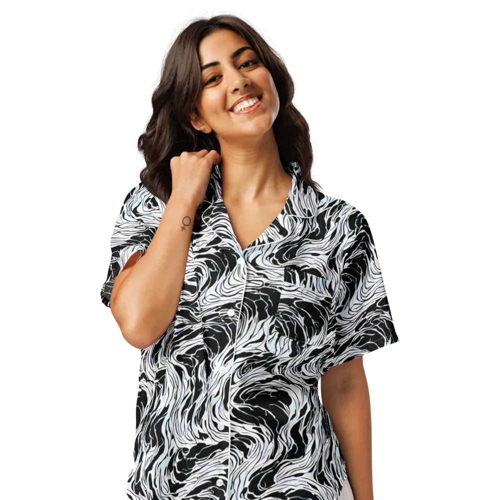 Eclipse Flow on Women's Short Sleeve Pajama Top — Front