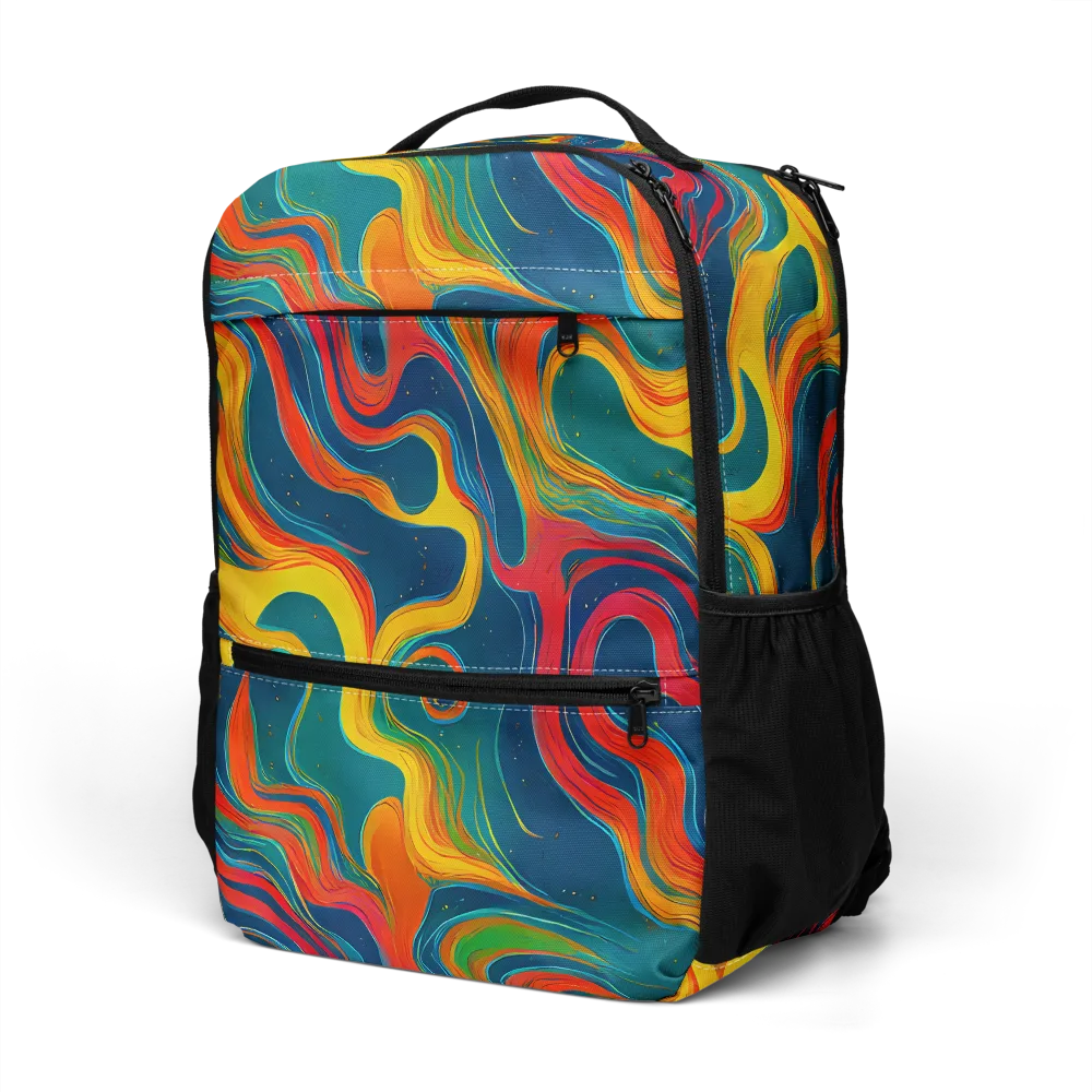 Molten Ribbons on Utility Backpack — Left Front