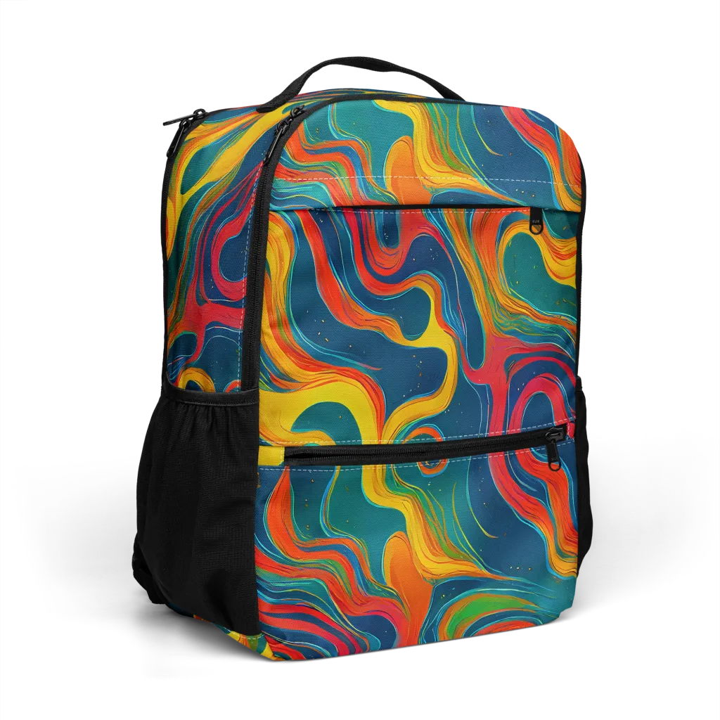 Molten Ribbons on Utility Backpack — Right Front