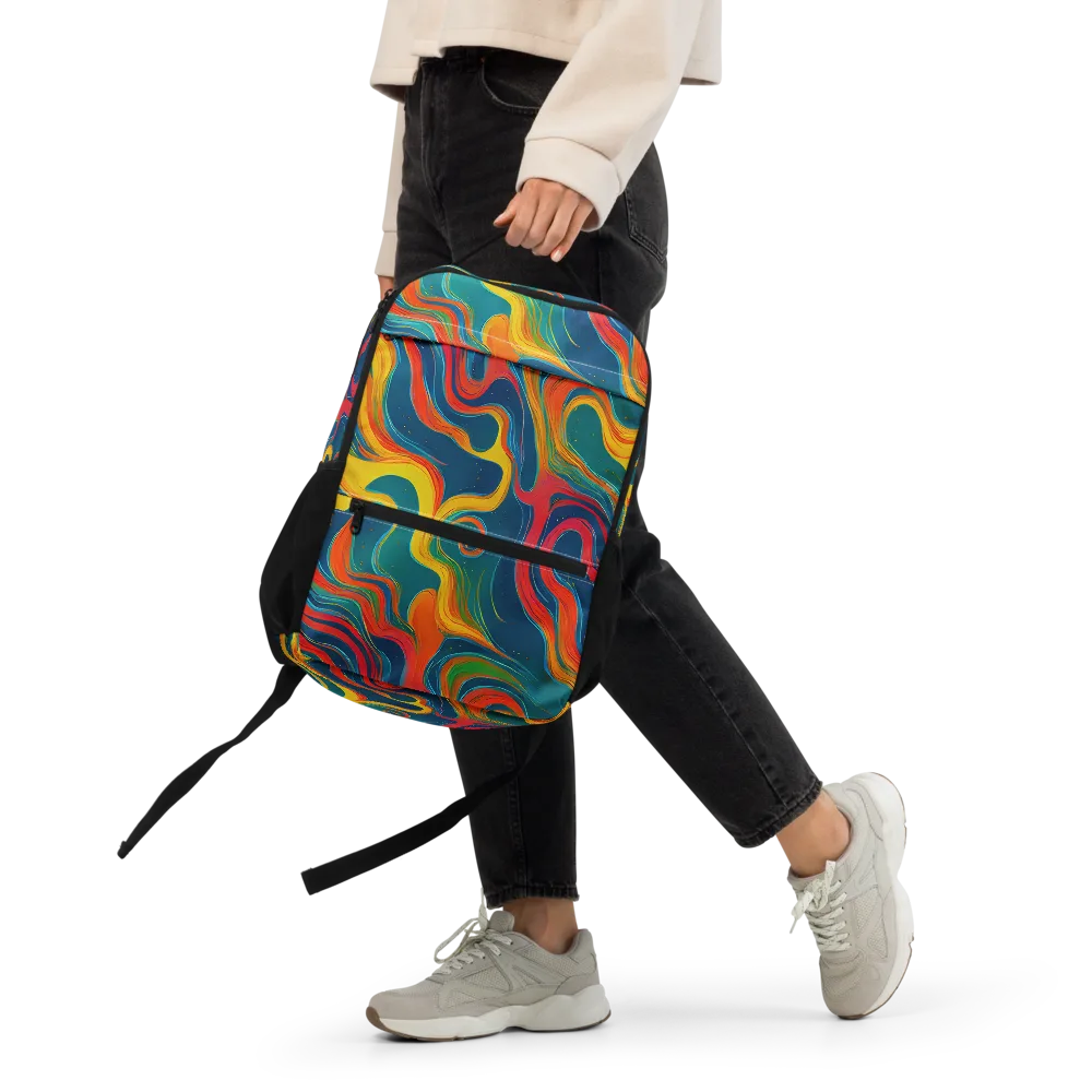 Molten Ribbons on Utility Backpack — Front