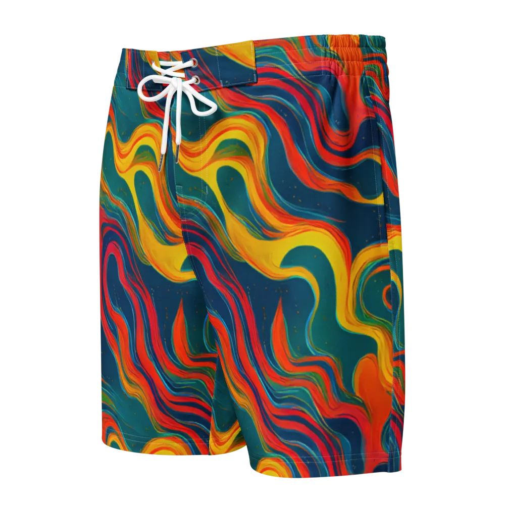 Molten Ribbons on Men's Board Shorts — Front