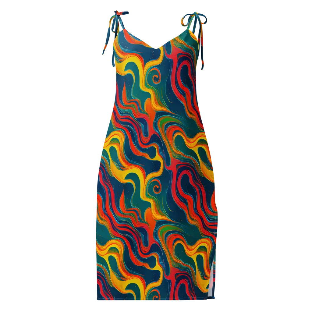Molten Ribbons on Slip Dress — Front