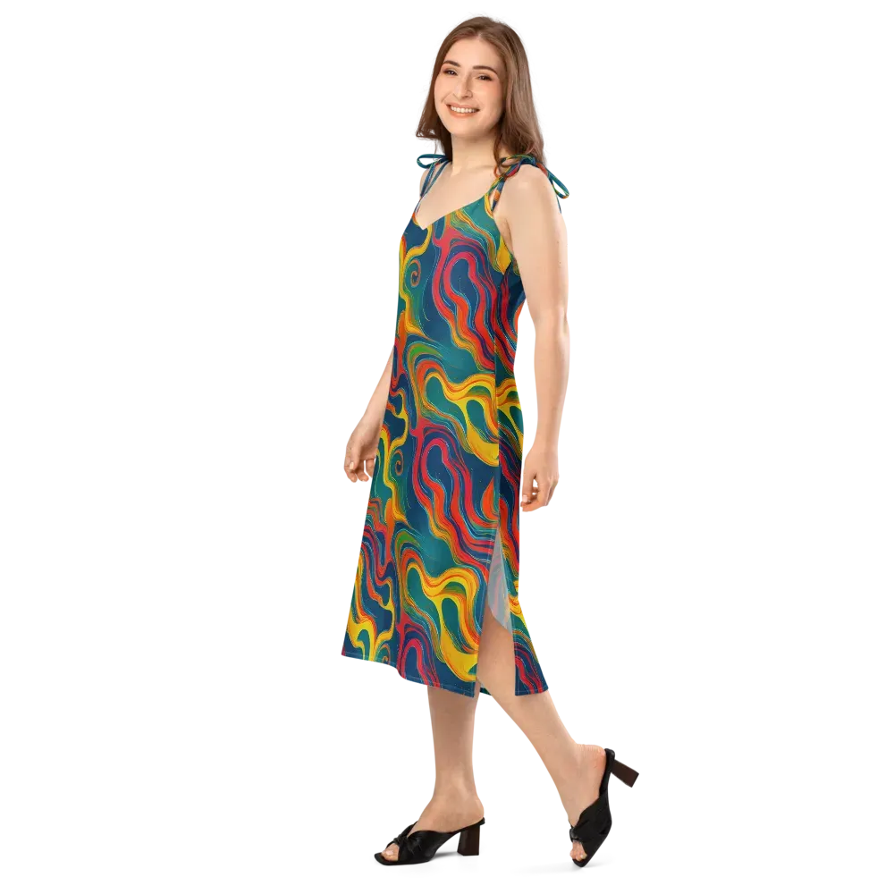 Molten Ribbons on Slip Dress — Left Front