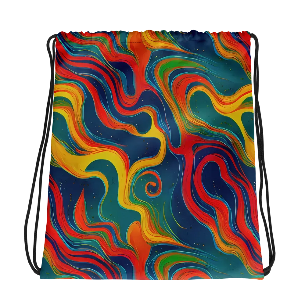 Molten Ribbons on Drawstring Bag — Photo