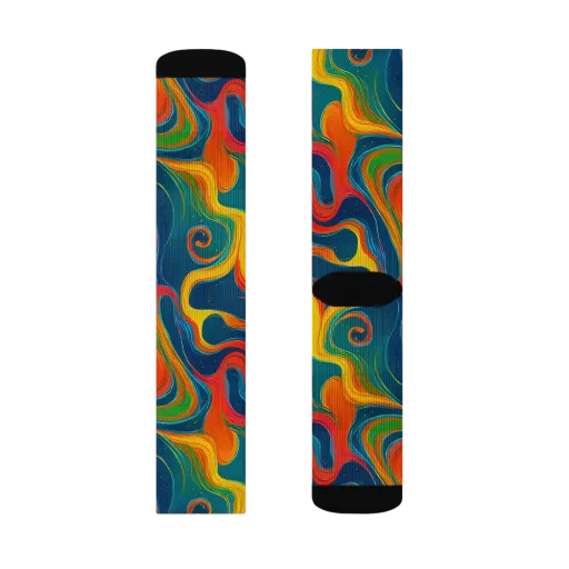 Molten Ribbons on a Socks