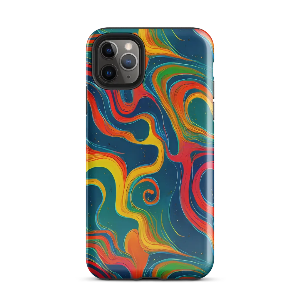 Molten Ribbons on Tough Case for iPhone® — Front