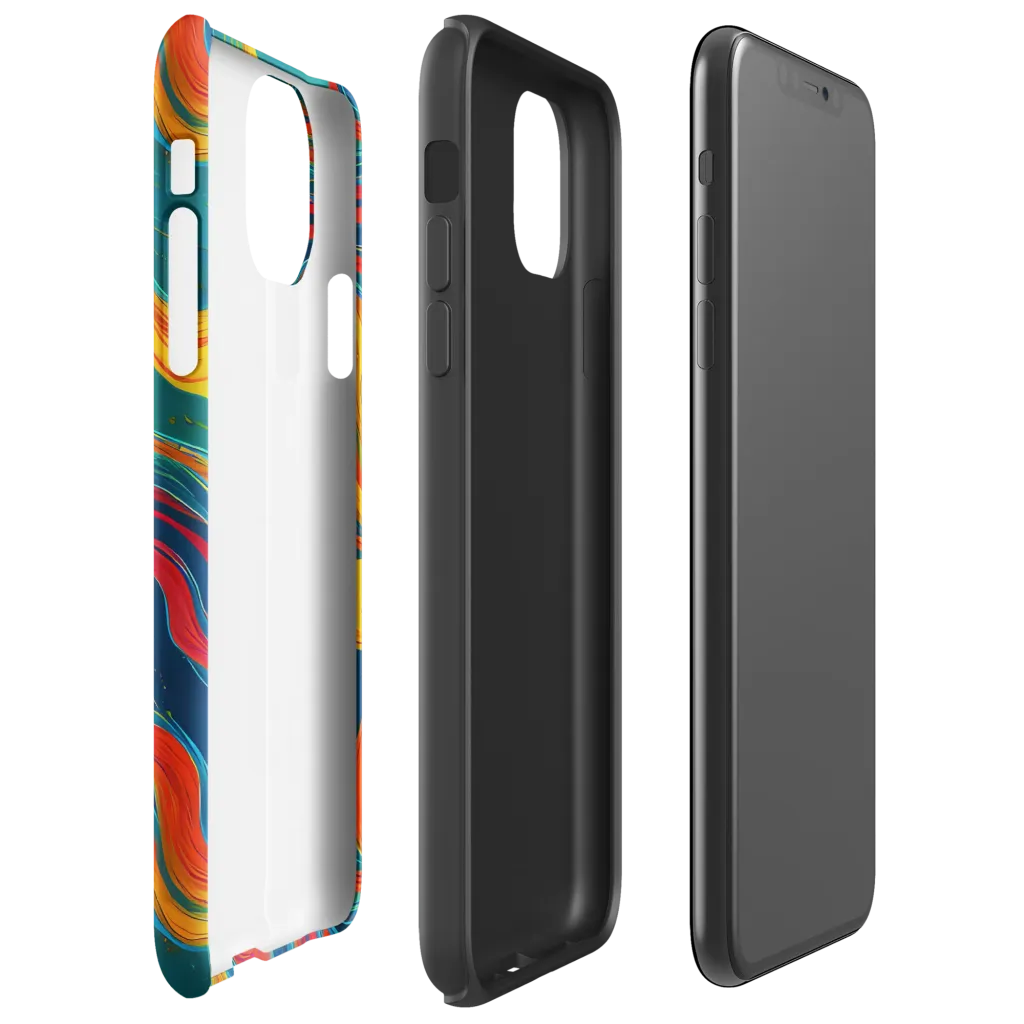 Molten Ribbons on Tough Case for iPhone® — Right