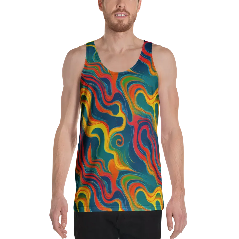 Molten Ribbons on Men's Tank Top — Front