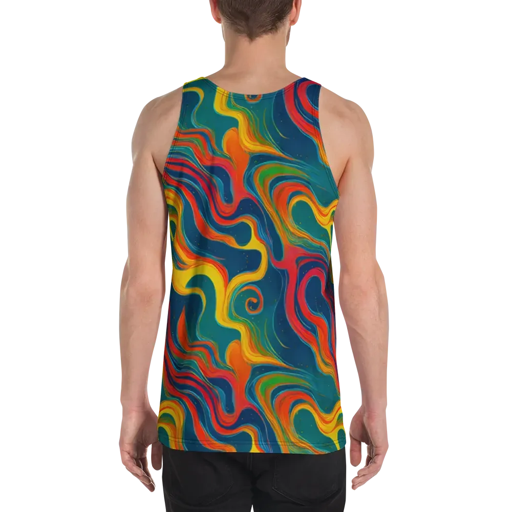 Molten Ribbons on Men's Tank Top — Back