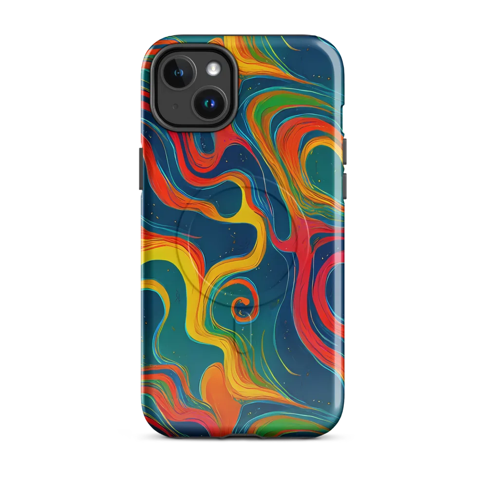 Molten Ribbons on MagSafe Tough Case for iPhone® — Front