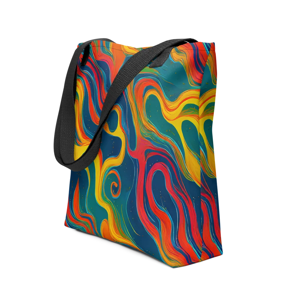Molten Ribbons on Tote Bag — Front