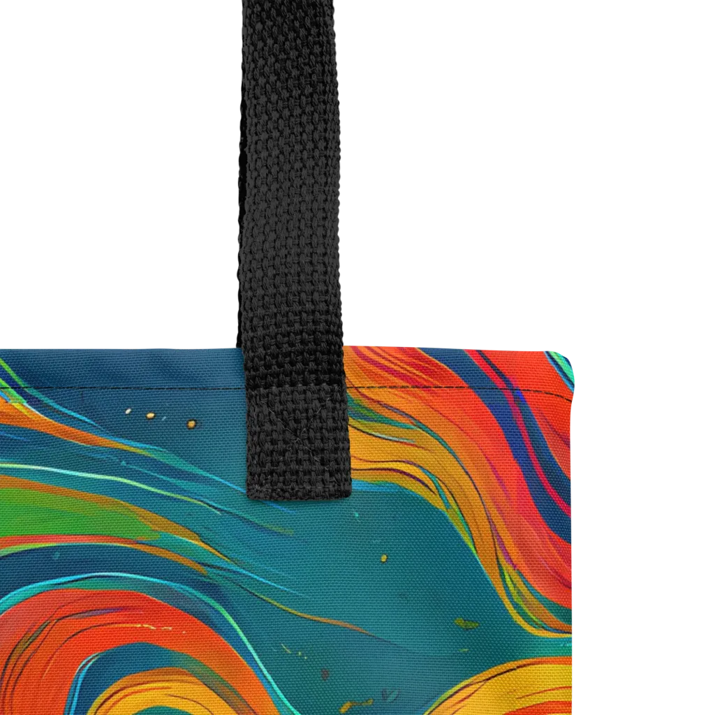 Molten Ribbons on Tote Bag — Product details