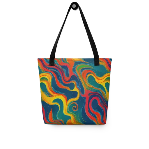 Molten Ribbons on a Tote Bag