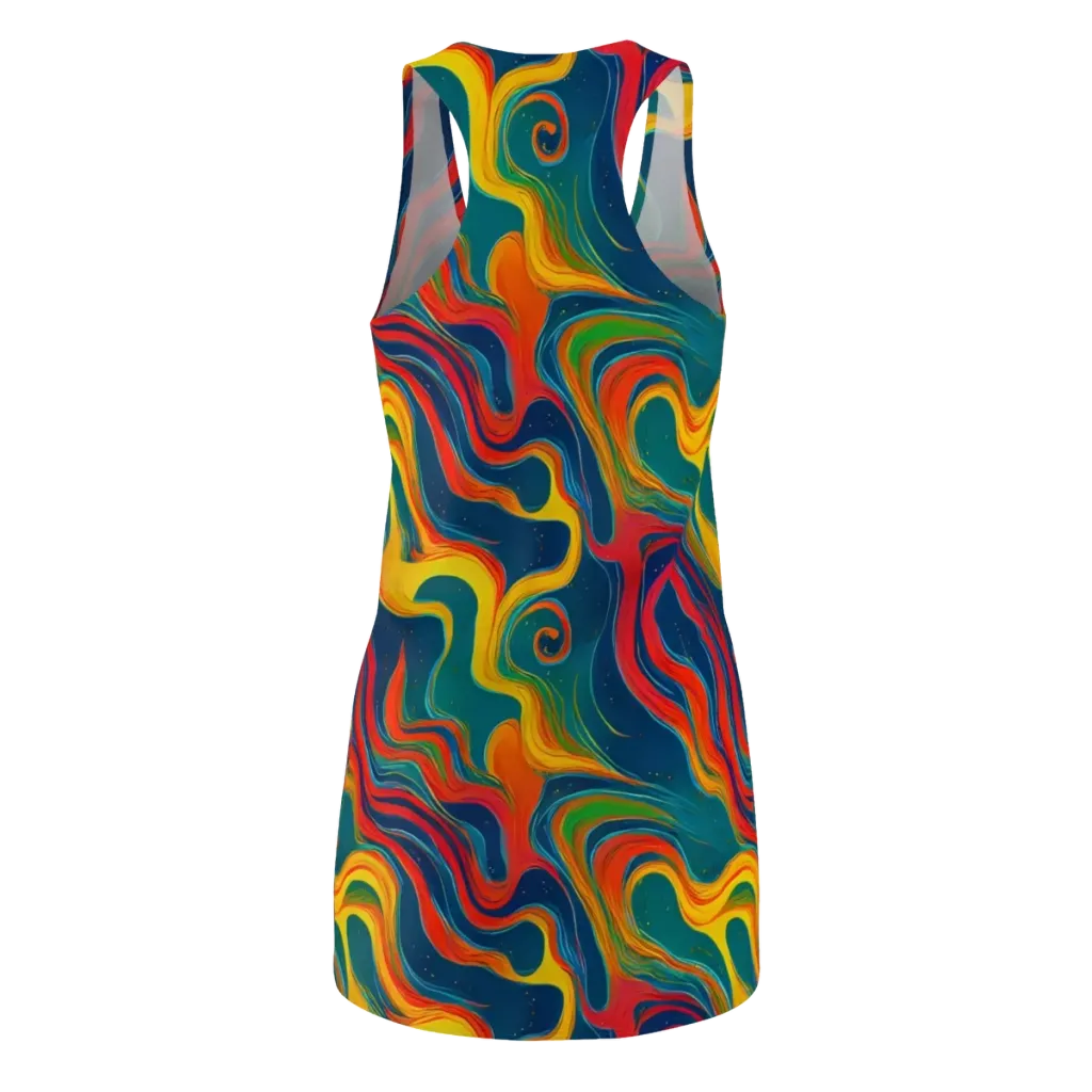 Molten Ribbons on Racerback Dress — Back