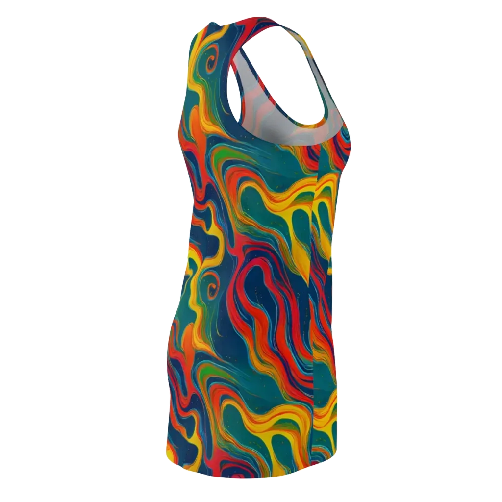 Molten Ribbons on Racerback Dress — Back Side