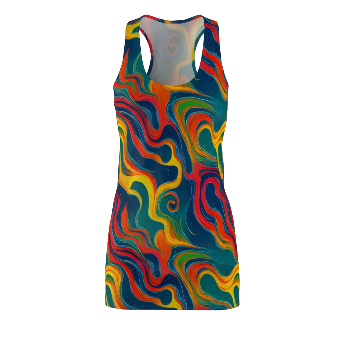 Molten Ribbons on Racerback Dress — Front