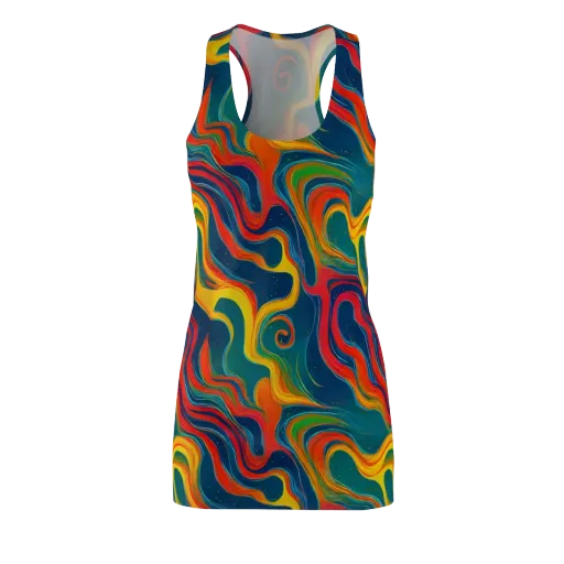 Molten Ribbons on a Racerback Dress