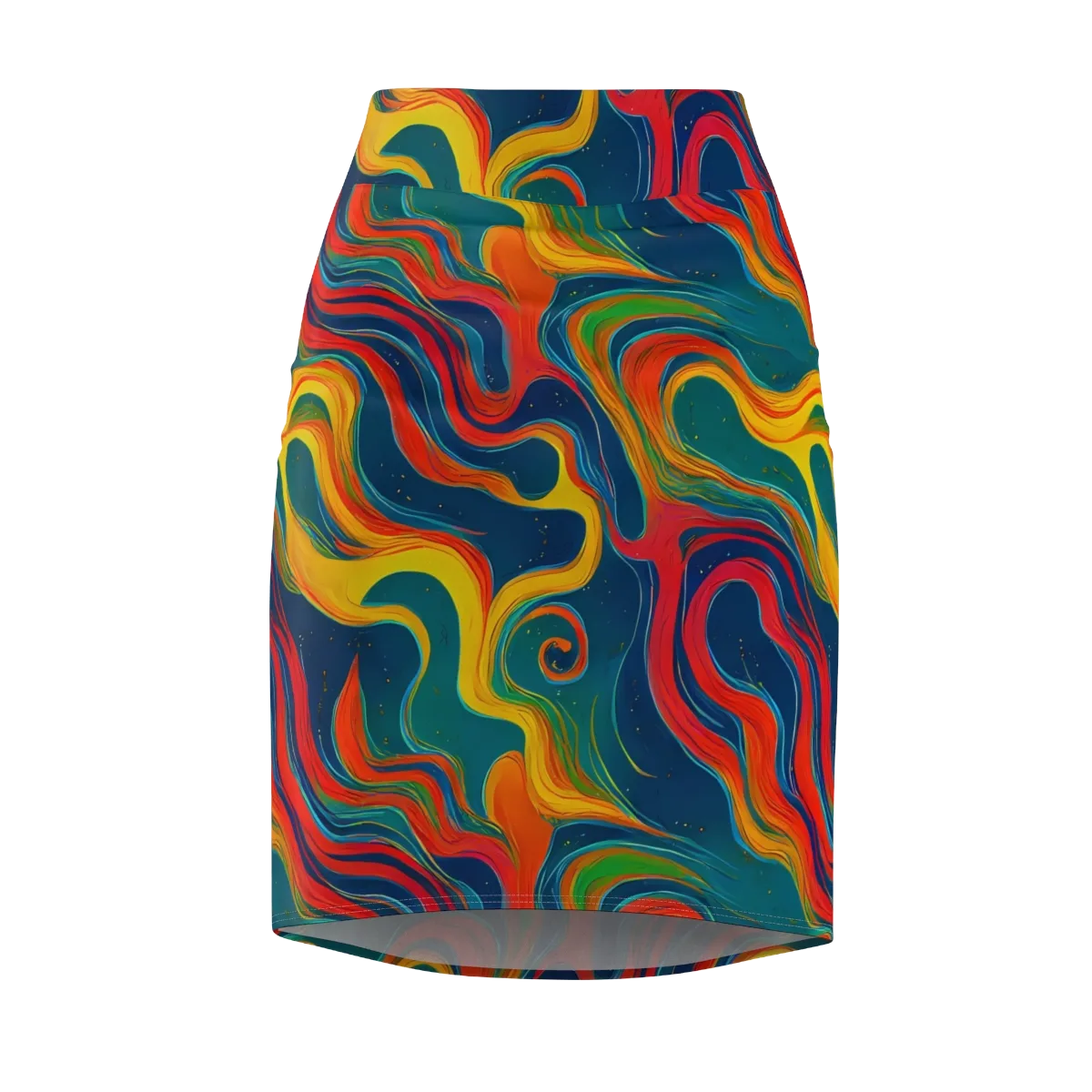 Molten Ribbons on Pencil Skirt — Front