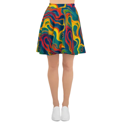 Molten Ribbons on a Skater Skirt