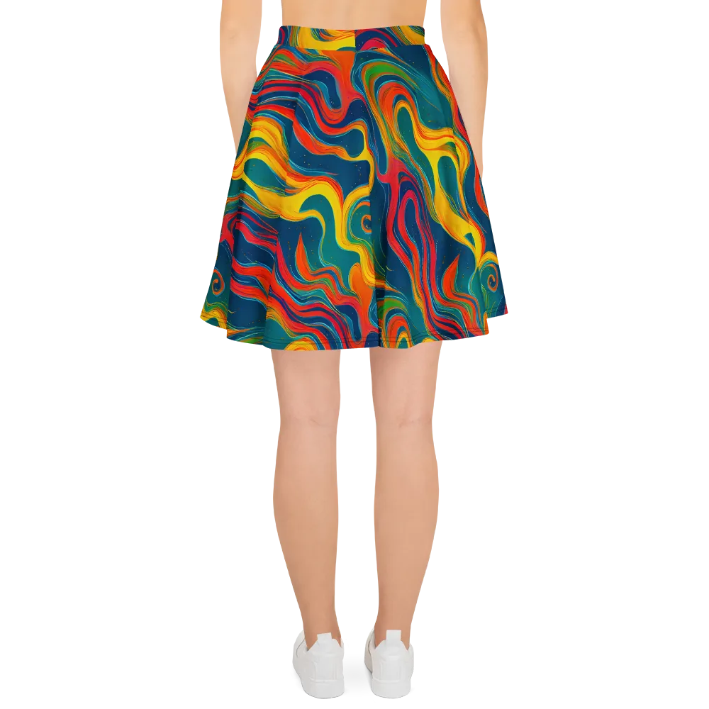 Molten Ribbons on Skater Skirt — Back