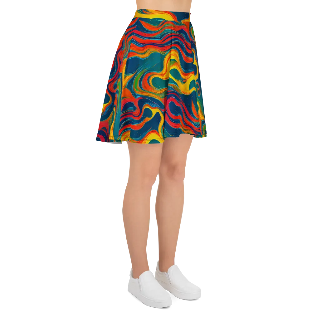 Molten Ribbons on Skater Skirt — Right